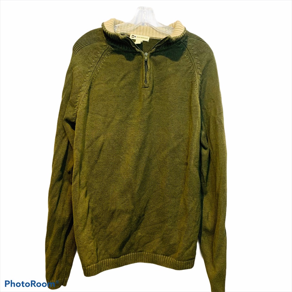 ⭐️ Wilke Rodriguez Green Quarter Zip Sweater